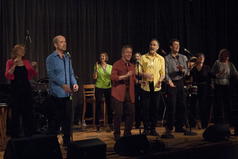 Kevin
                                Fennell and Company singing Runaround
                                Sue at Queens Library